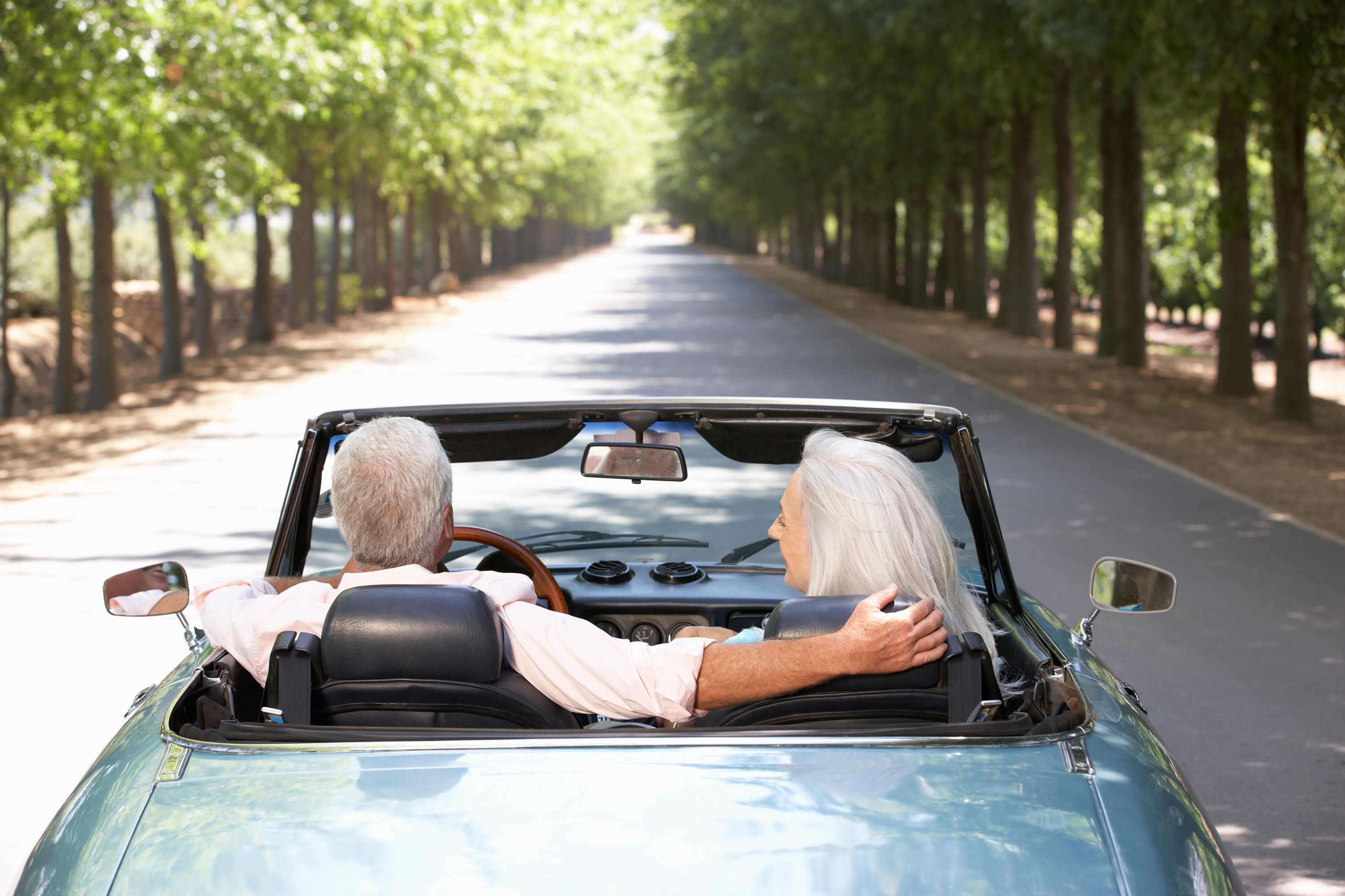 Older Couple in Car