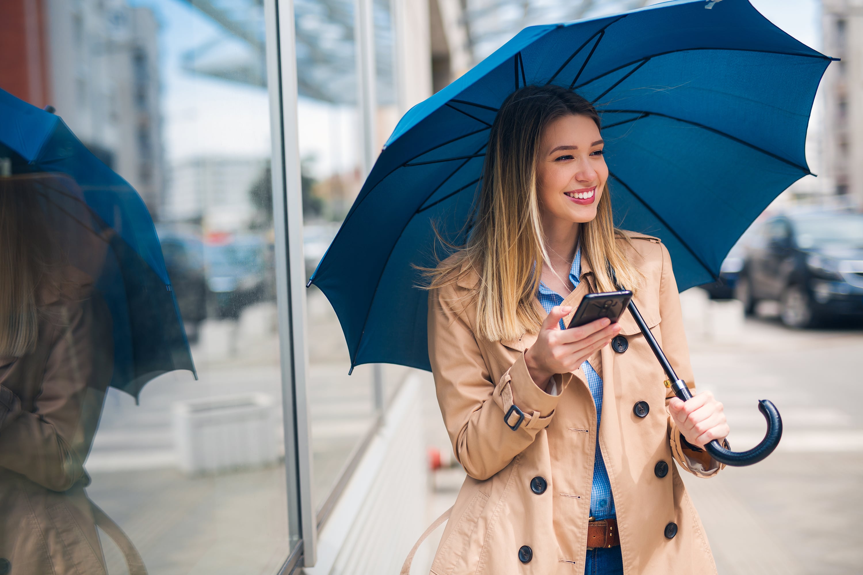 Woman Holding Umbrella